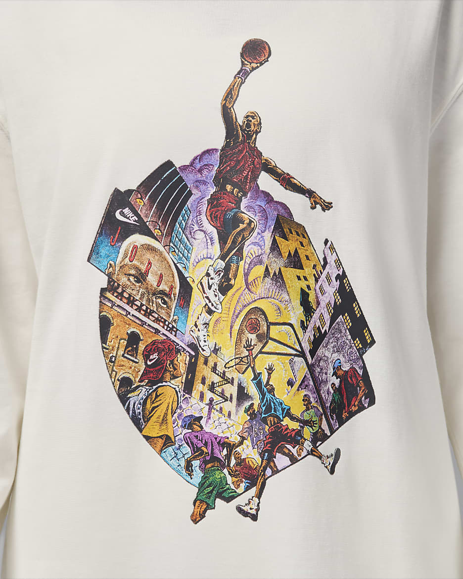 Jordan Women s Oversized Long Sleeve T Shirt. Nike SG